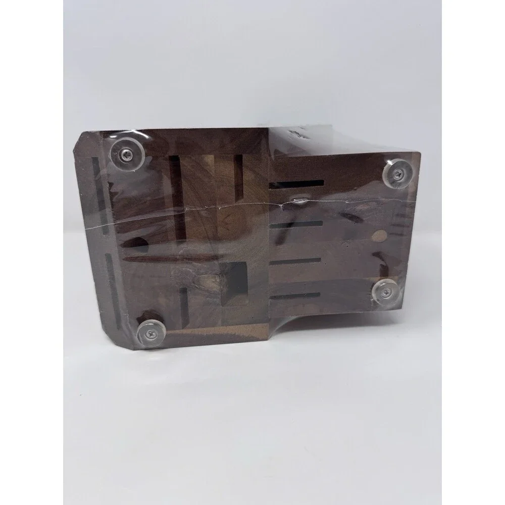 NEW Cangshan Solid Walnut Knife Block 10 Slot 