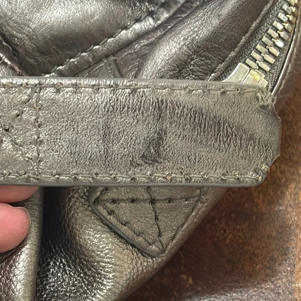 MICHAEL Michael Kors Ranger Leather Satchel in Gunmetal Gray