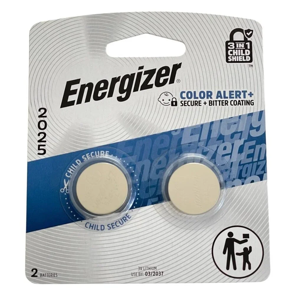 2 Energizer 2025 Batteries