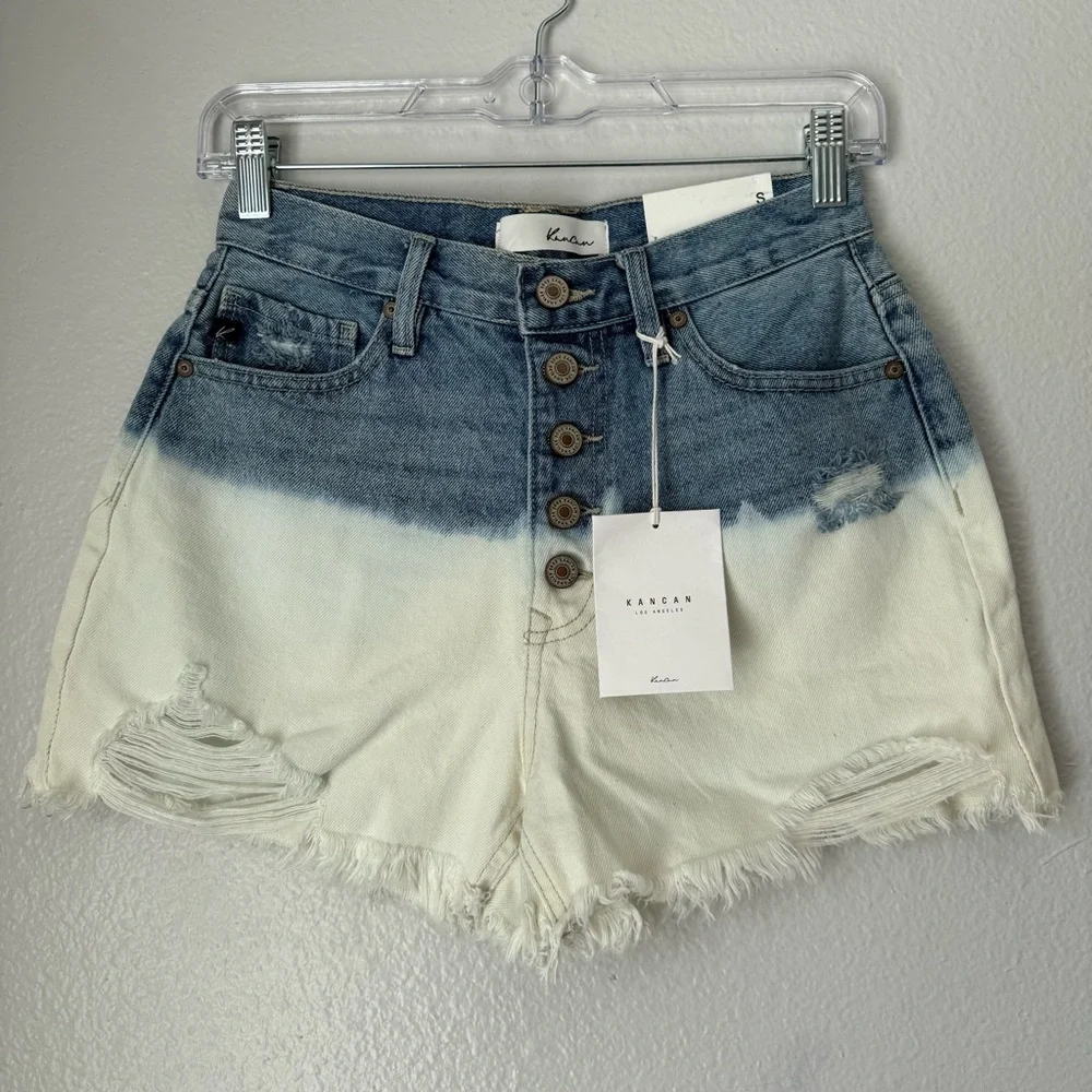 Kancan Bleach Two tone shorts Vacation Resortwear Cruise Style KC7838L Small NEW