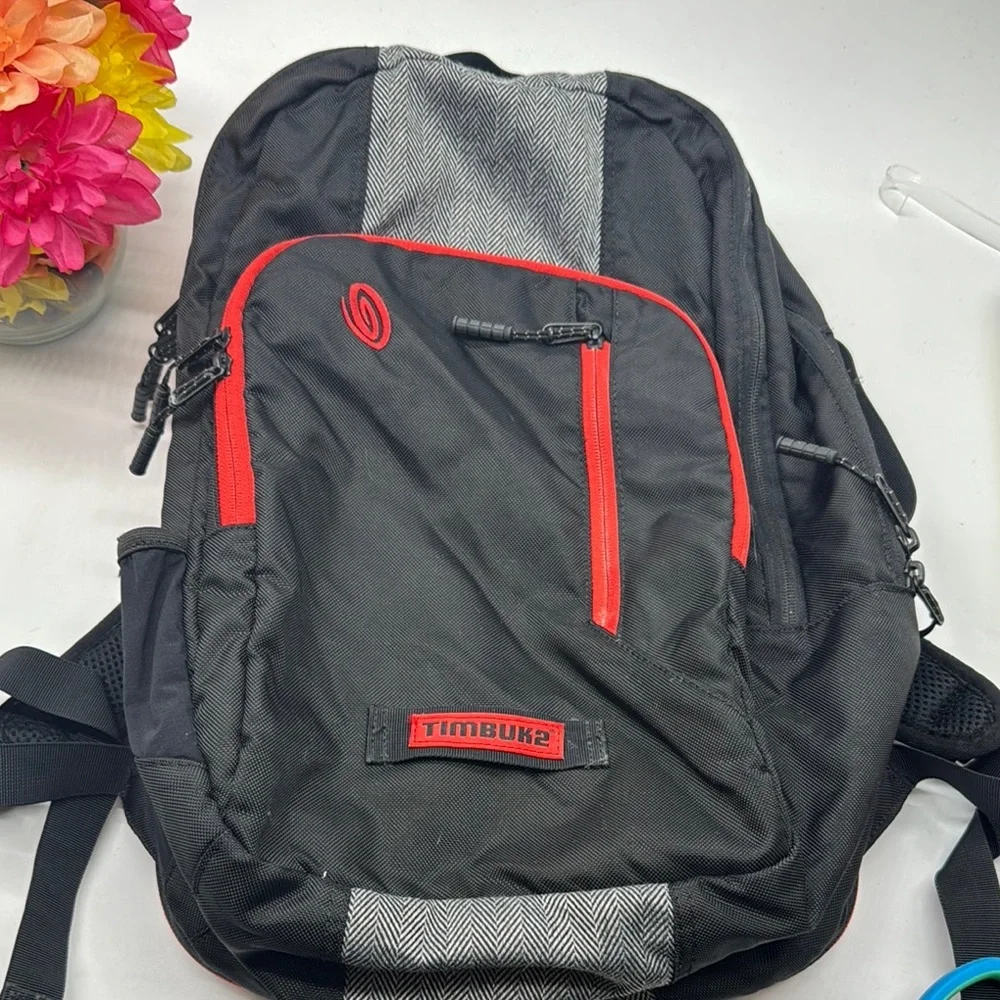 Timbuk2 Black and Red Men's Backpack TOT7792A