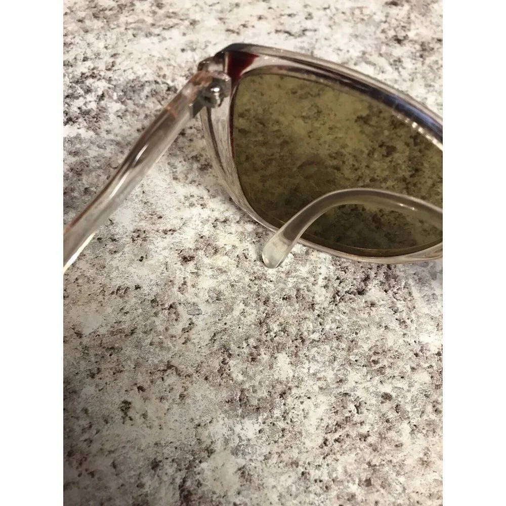 Opti Ray VTG 60'S/70s Womens Sunglasses Pink Clear Ombré Fade Twiggy Oversized