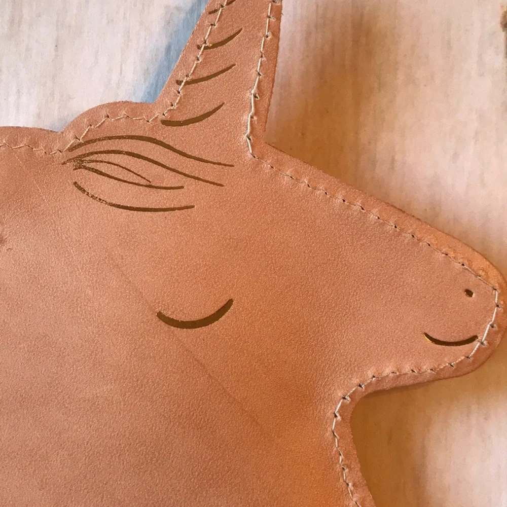 Meri Meri Leather Unicorn Purse