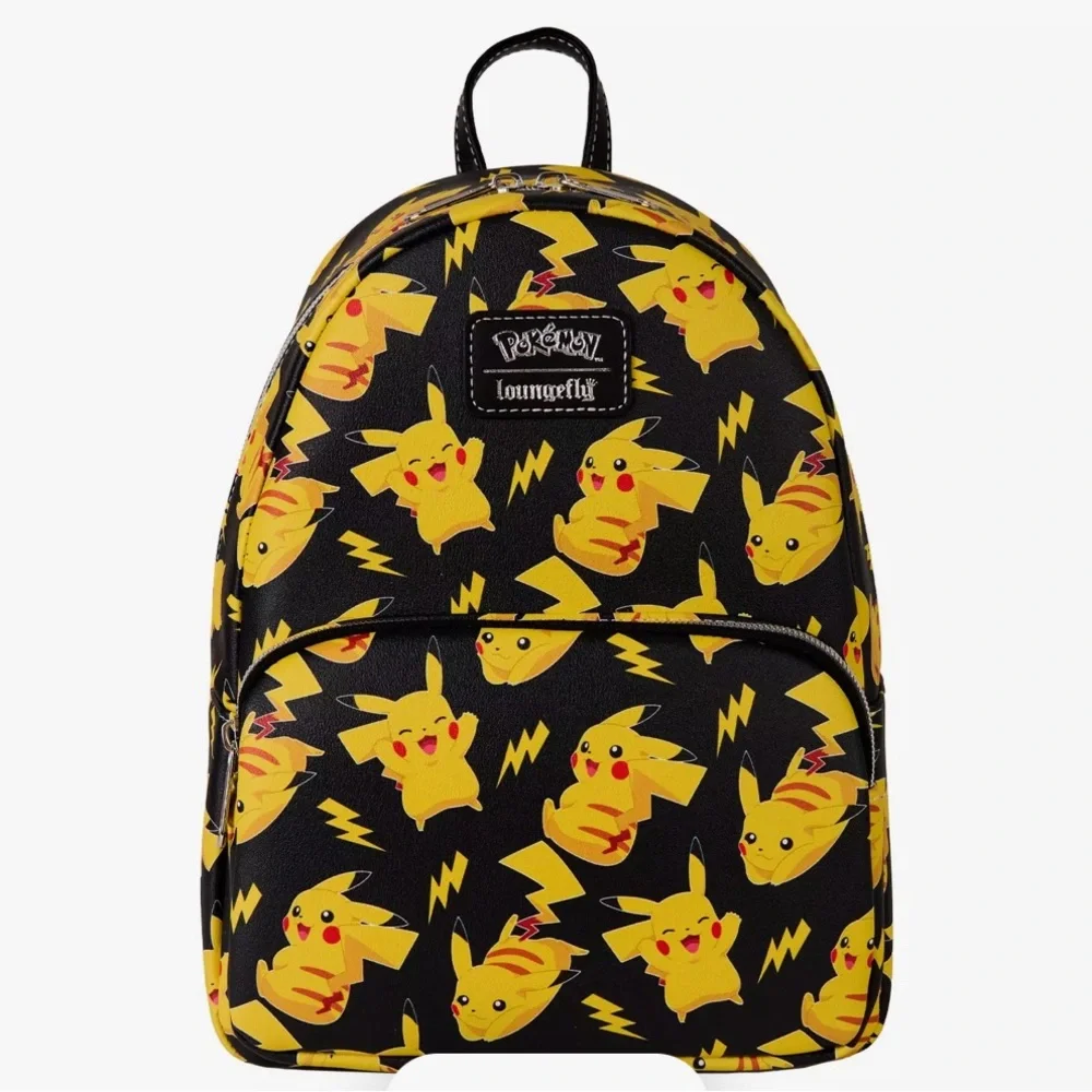 Loungefly Pokemon Pikachu All-Over Print Mini Backpack GameStop Exclusive NWT