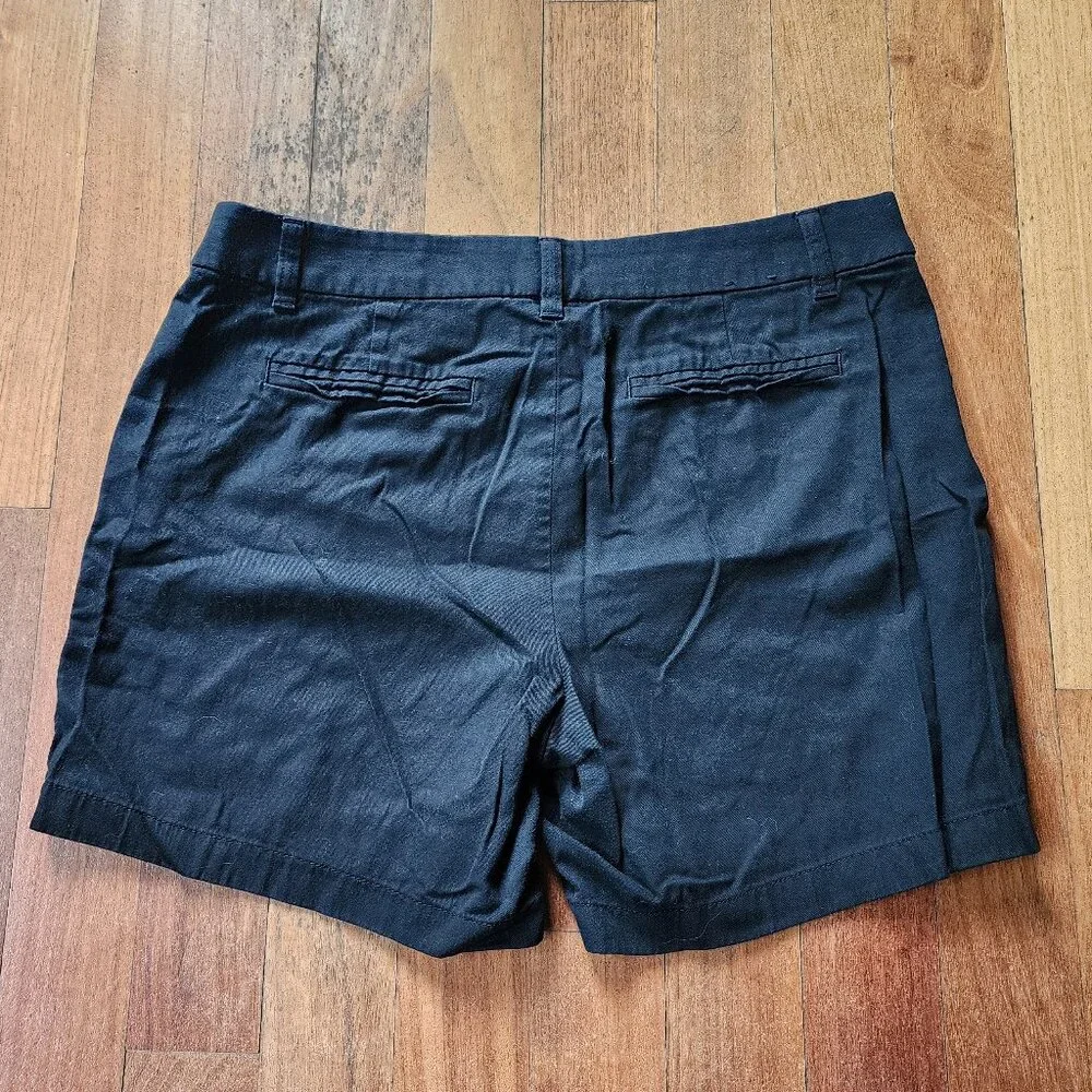 J.Crew Black Cotton Shorts Size 12