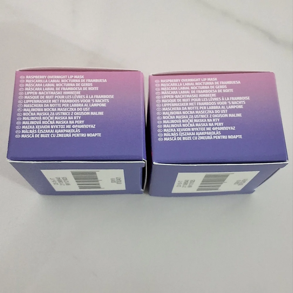 PS Raspberry Overnight Lip Mask With Raspberry Seed Oil, Bundle Of 2, NEW