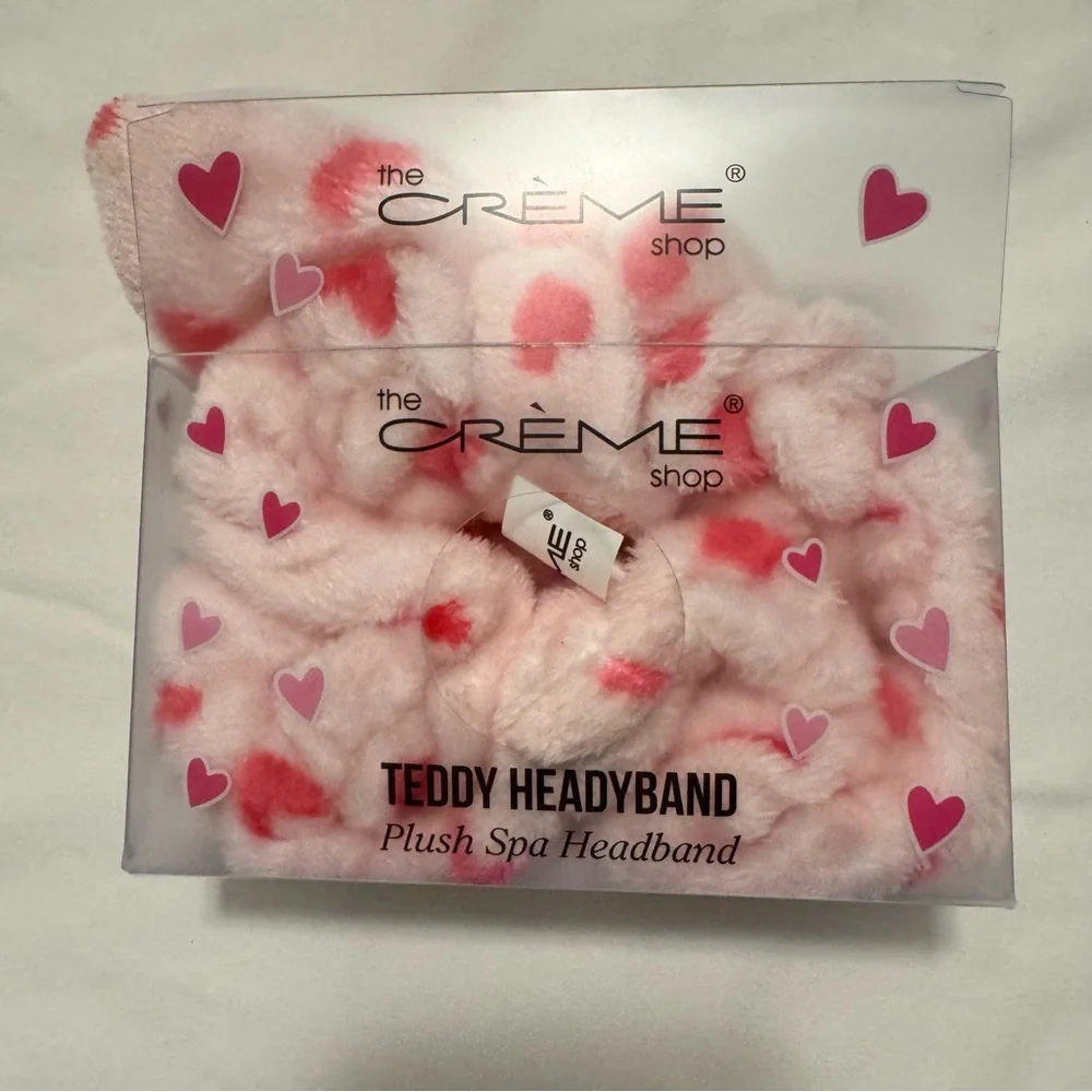 The Crème Shop Pink Teddy Headband