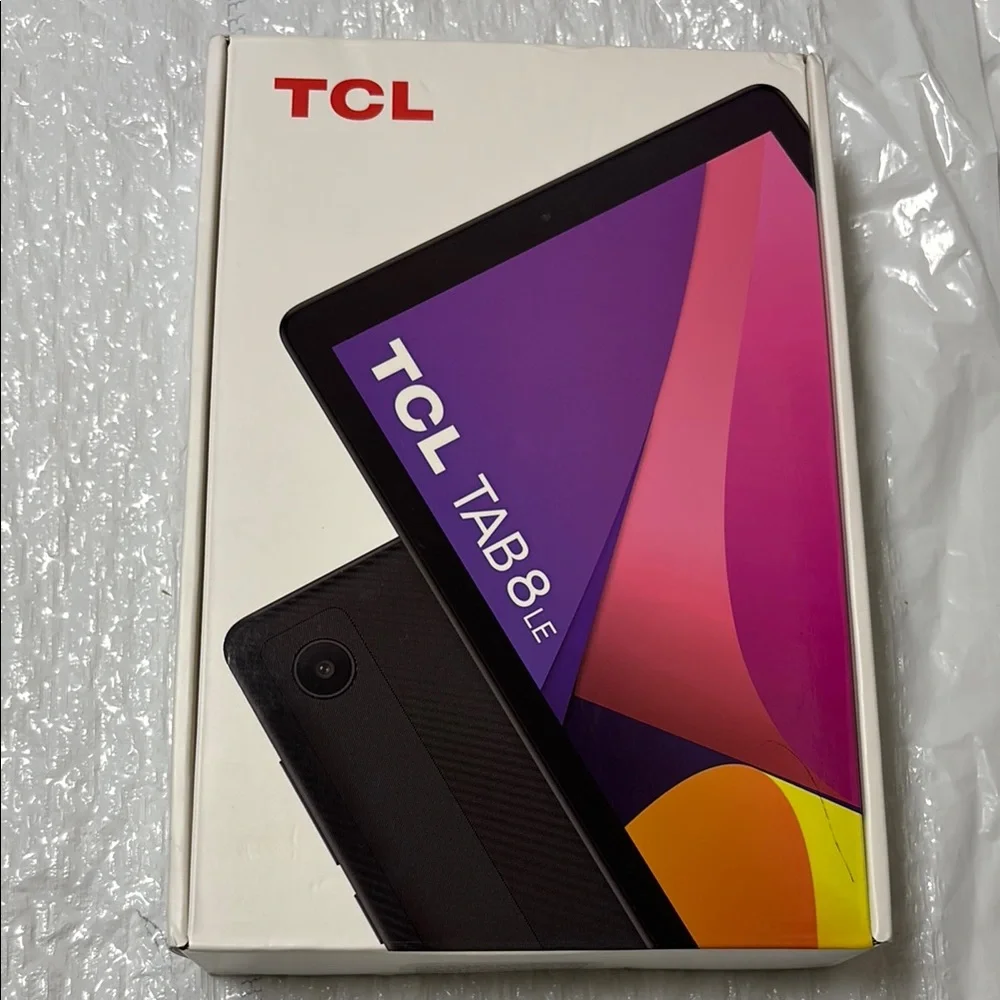TCL Black Tablet with Vibrant Display and Slim Design