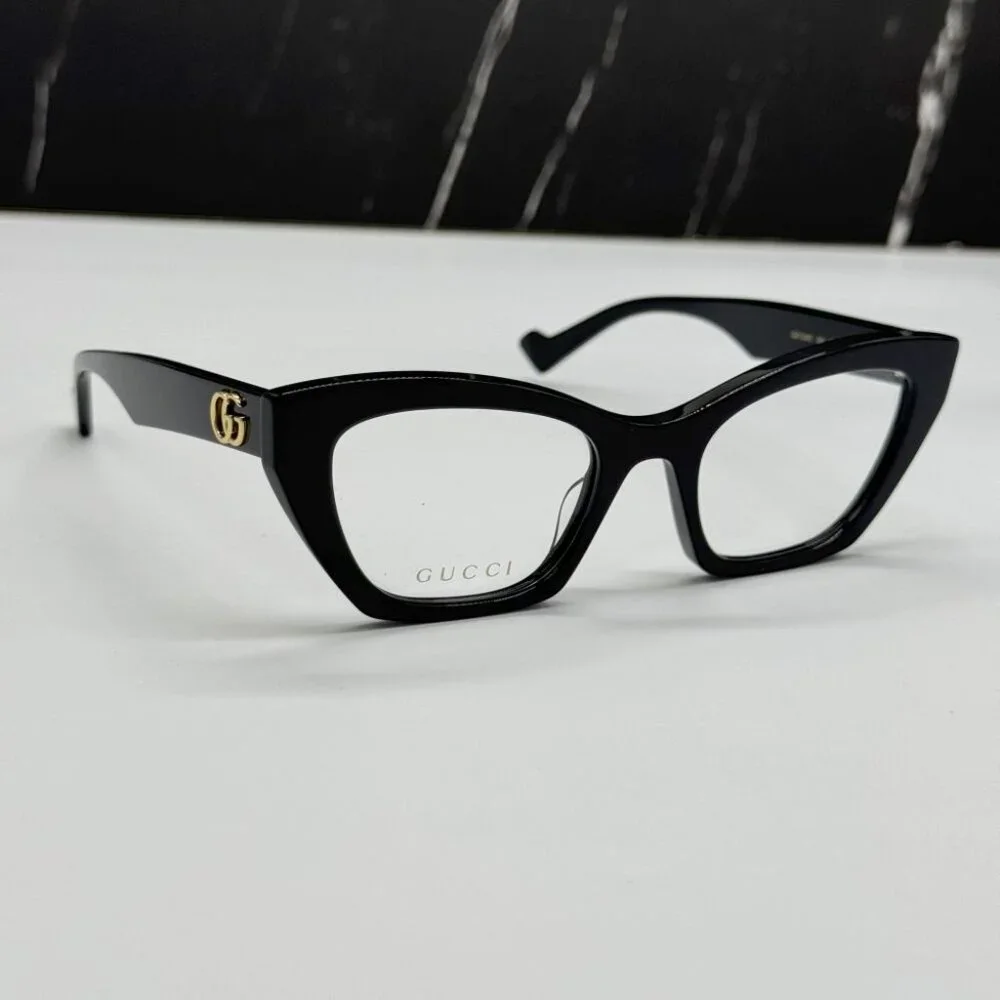 NEW GG1334O 001 GUCCI BLACK CAT EYE WOMEN GUCCI EYEGLASSES
