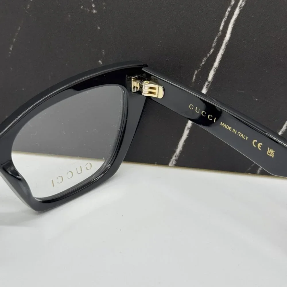 NEW GG1334O 001 GUCCI BLACK CAT EYE WOMEN GUCCI EYEGLASSES