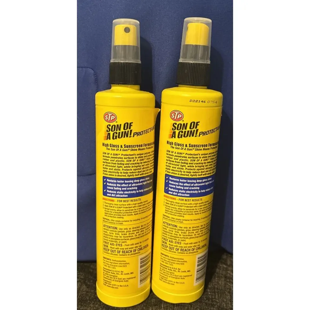 STP Son Of A Gun Protection Vinyl-Rubber-Plastic NEW LOT OF 2