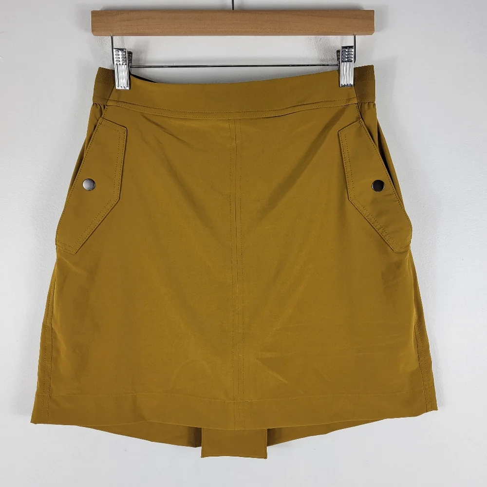 Athleta Vienna High Waist Snap Button Pocket Cargo Skort Skirt