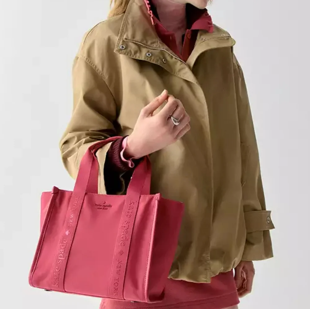 Kate spade Kip Nylon Small Tote (Rose oil, pink)
