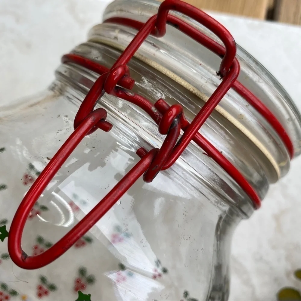 Vintage glass canister