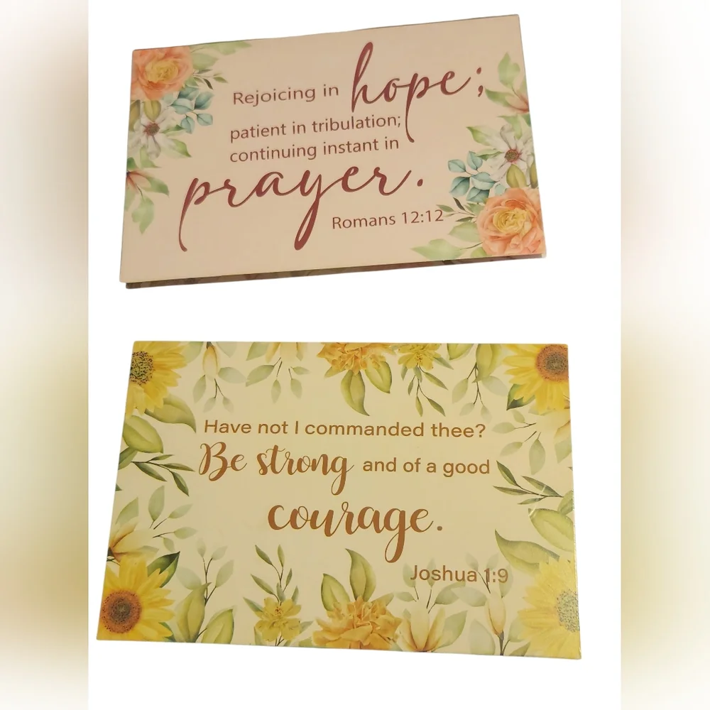 24 Piece Gersonial Christian Floral Scripture Greeting Cards Set