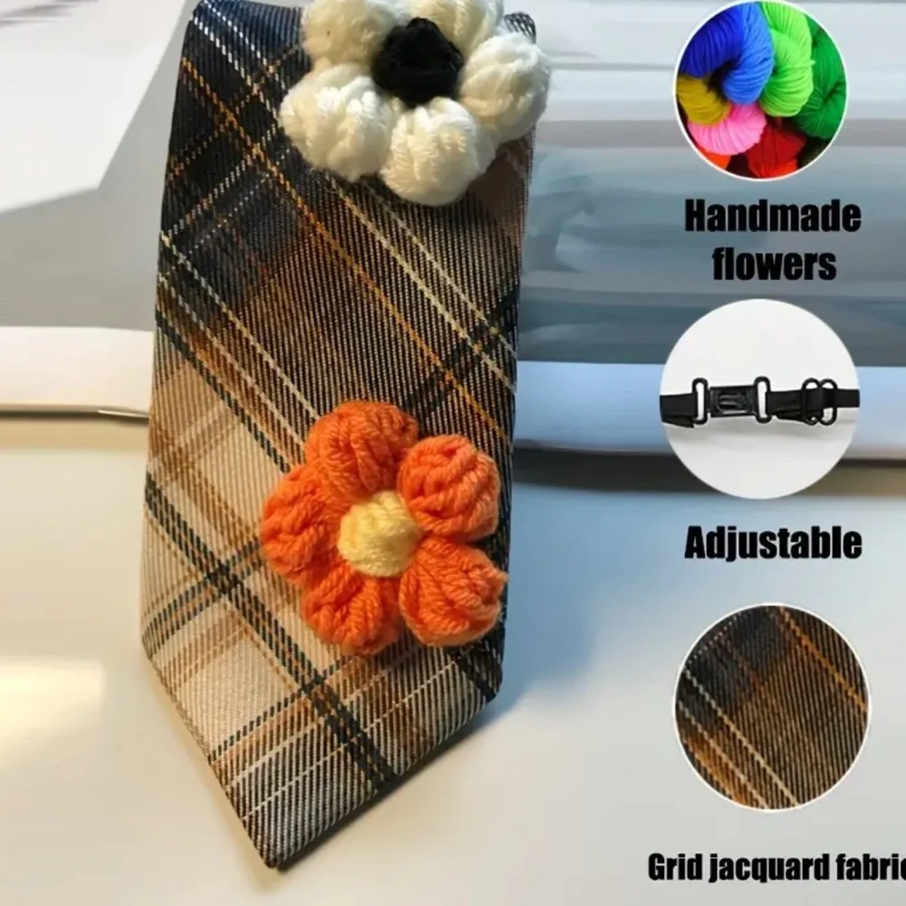 Red and Black Floral Decorative Necktie