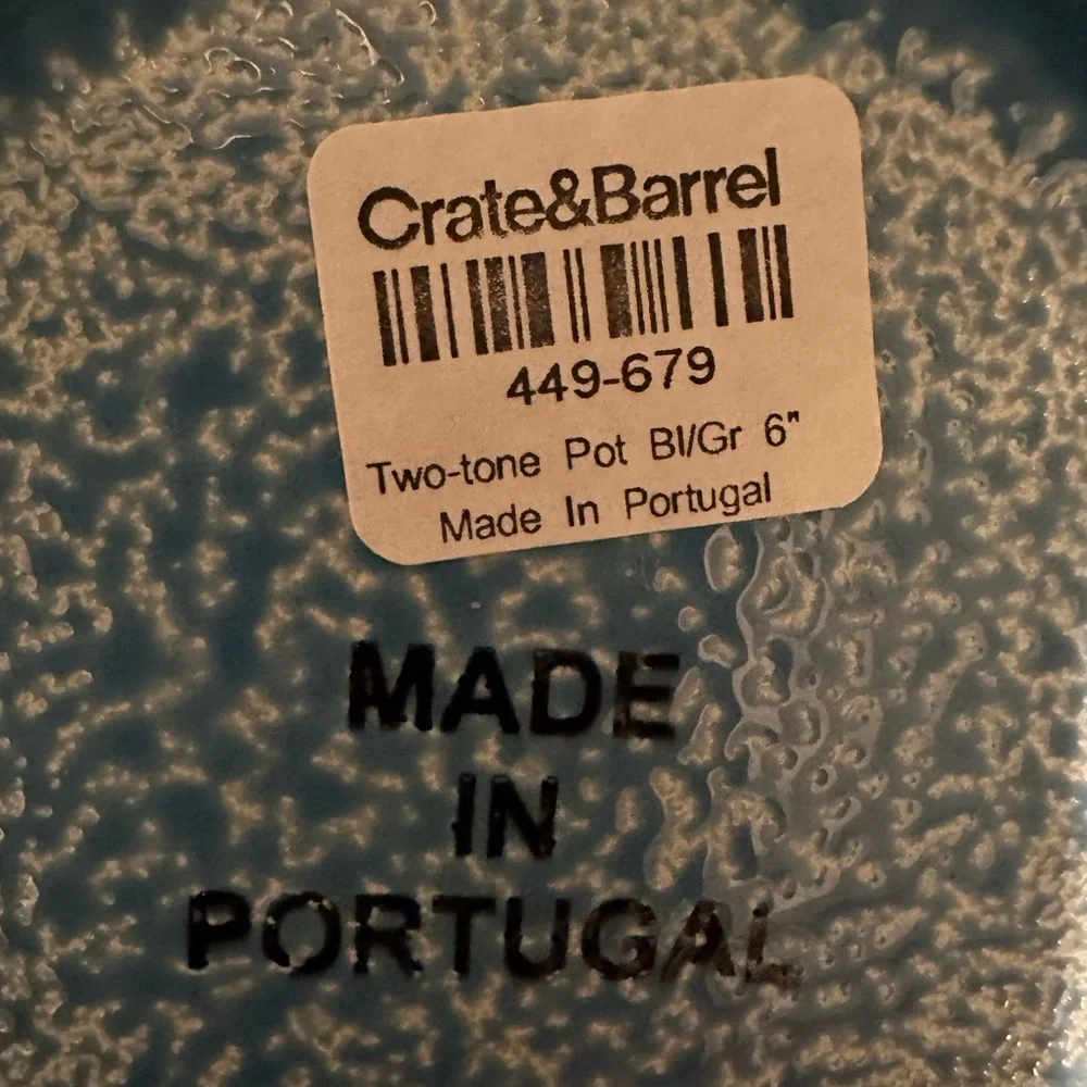 Crate&Barrel two 6”