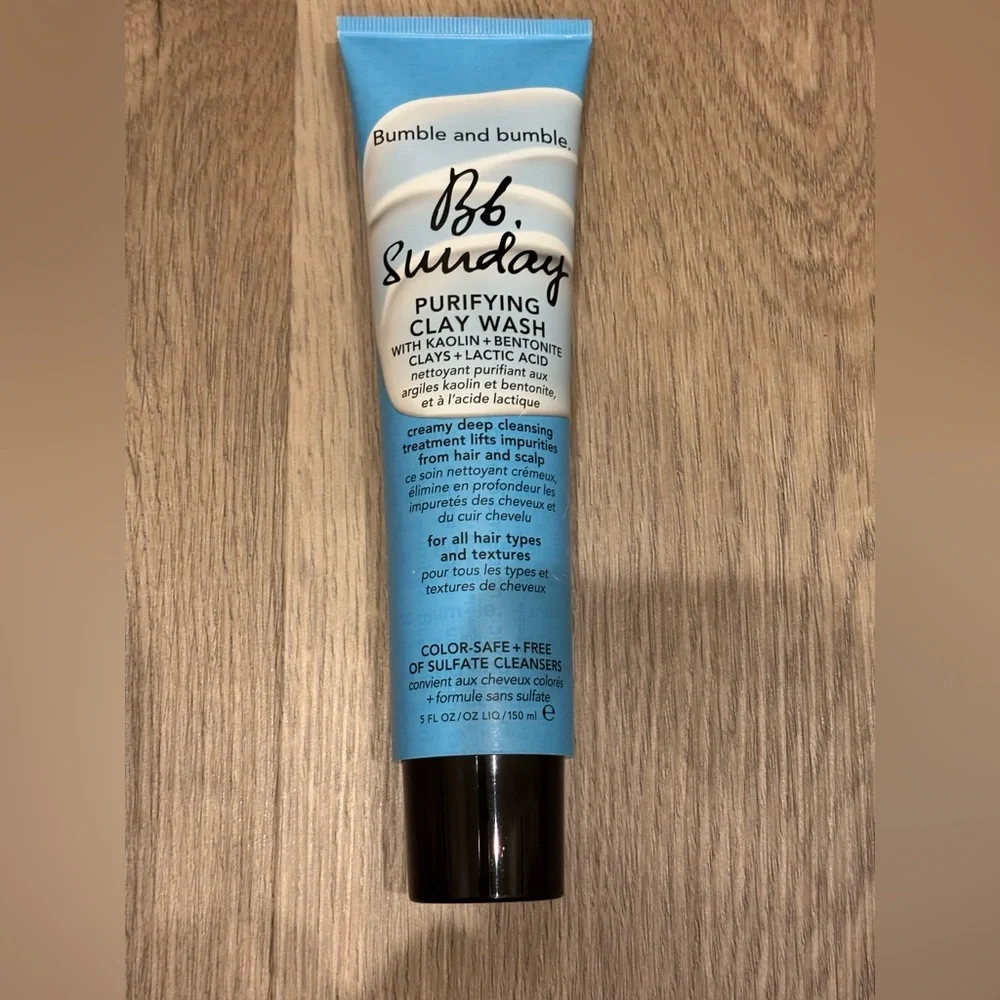 NWOT Bumble and bumble. Sunday Purifying Clay Wash | Detox Shampoo , 5 Fl Oz