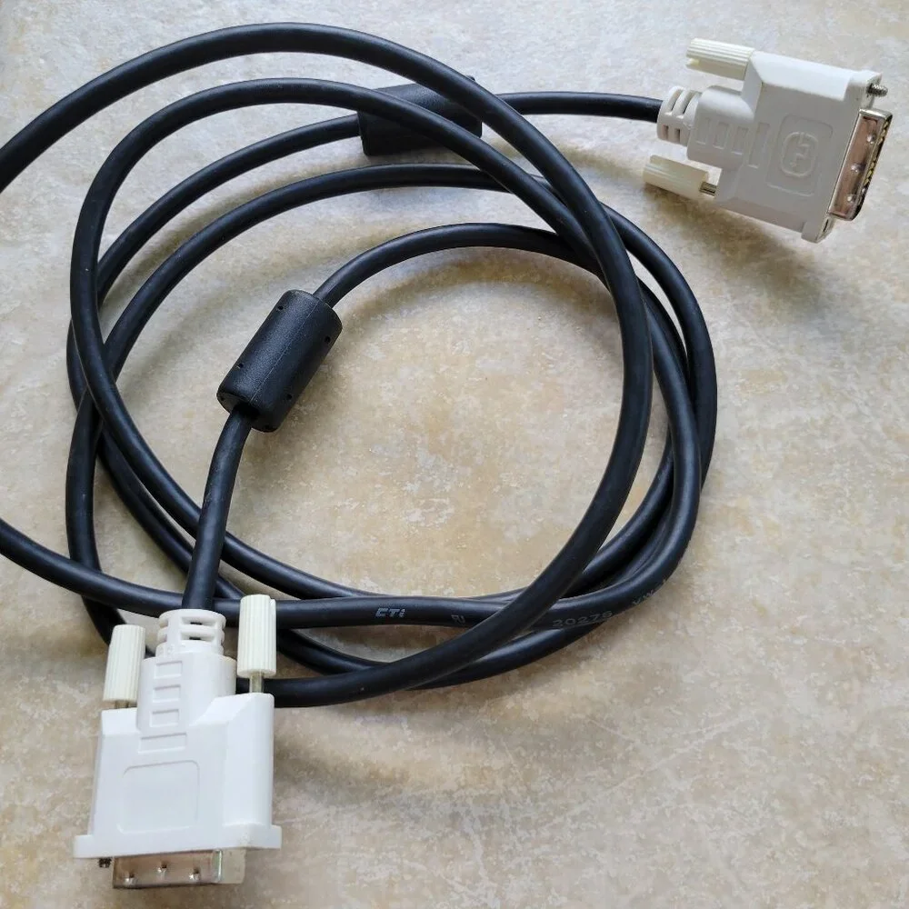 DVI To DVI Monitor Cable, 6 Foot