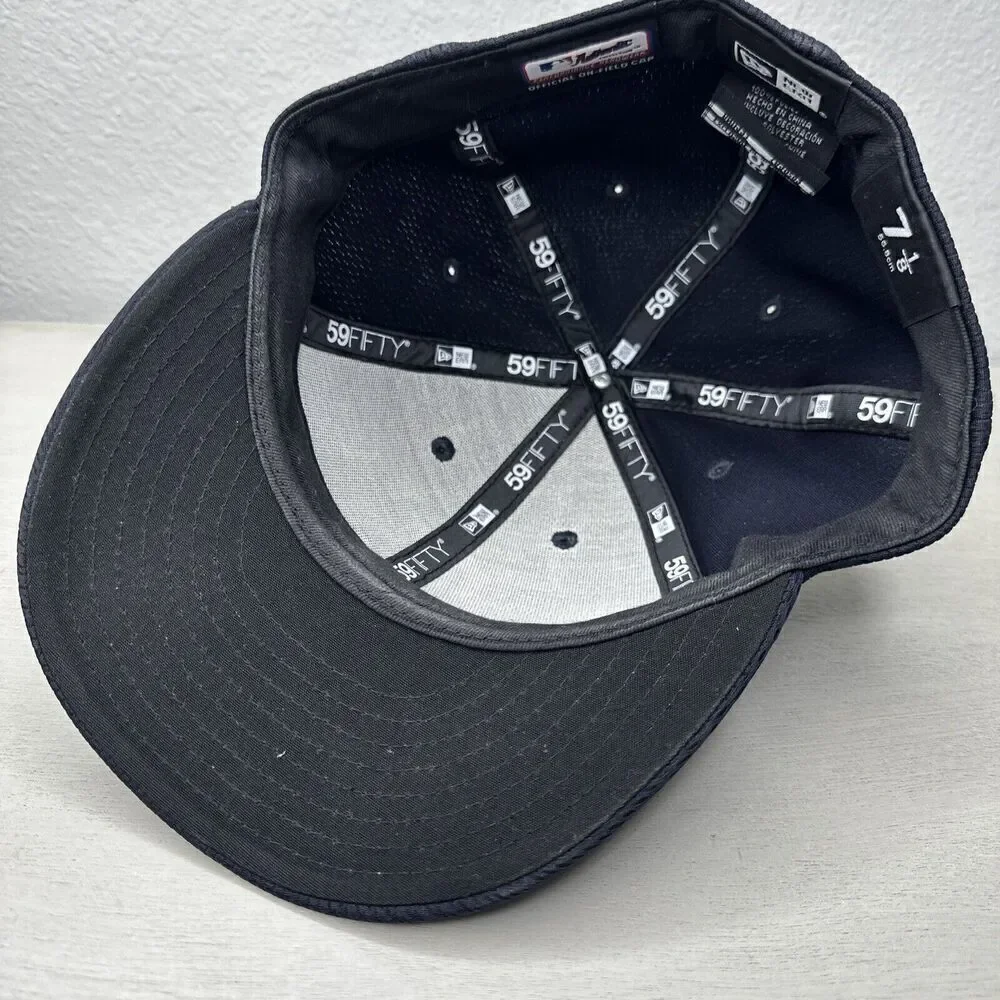 NEW ERA Mens MLB CLEVELAND INDIANS 5950 AC PERF FITTED Hat Size 7 1/8