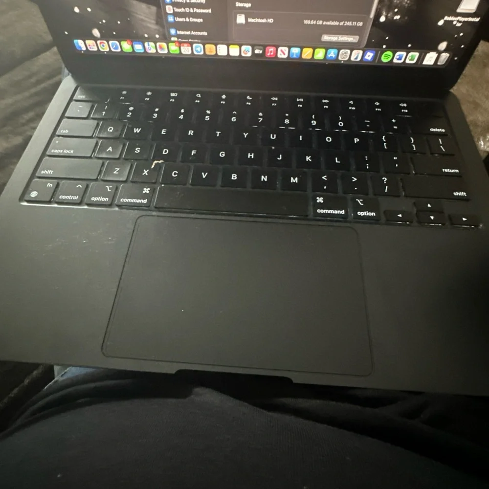 Apple sleek laptop