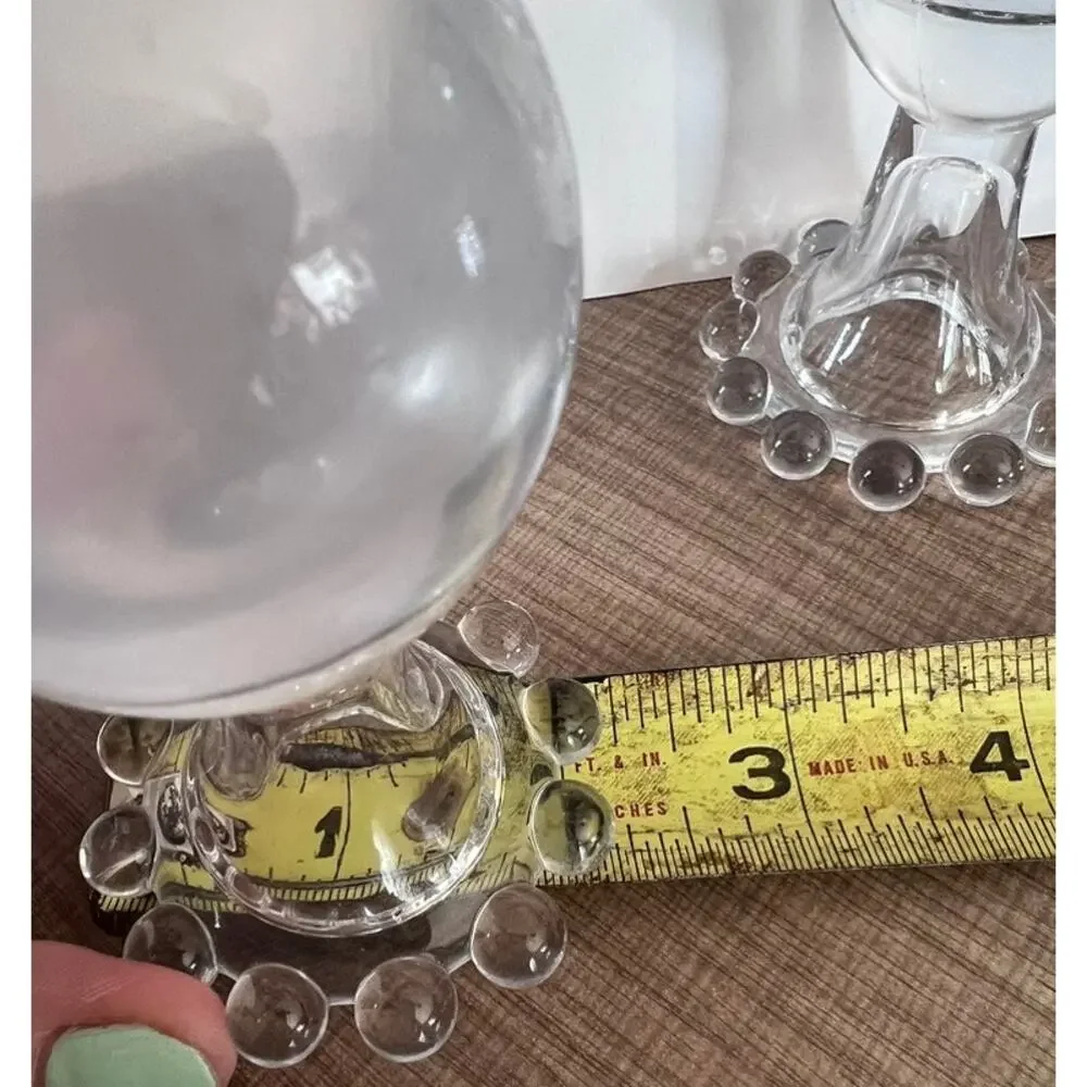 Vtg Imperial Candlewick Clear Glass Mini Vase Salt Pepper Bottle Retro Alchemist