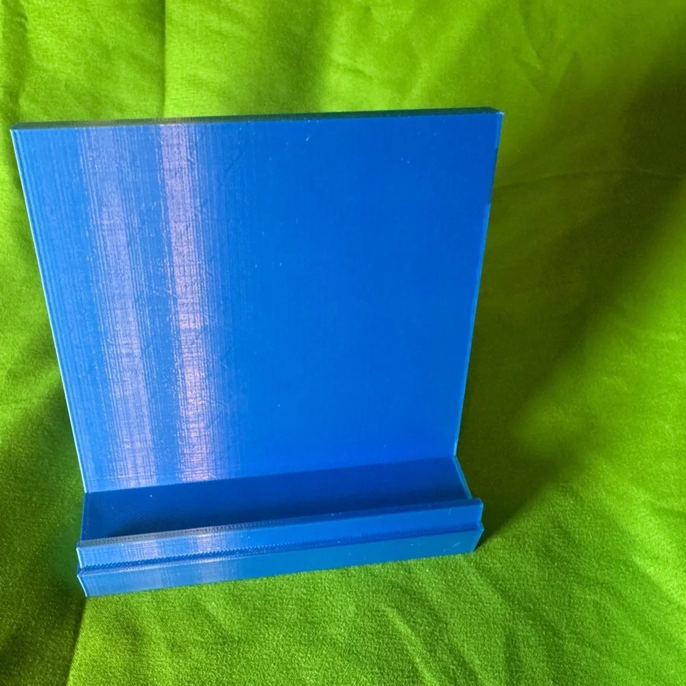 Phone, and tablet stand Mystical blue or lime green heavy duty 3-D printed by me