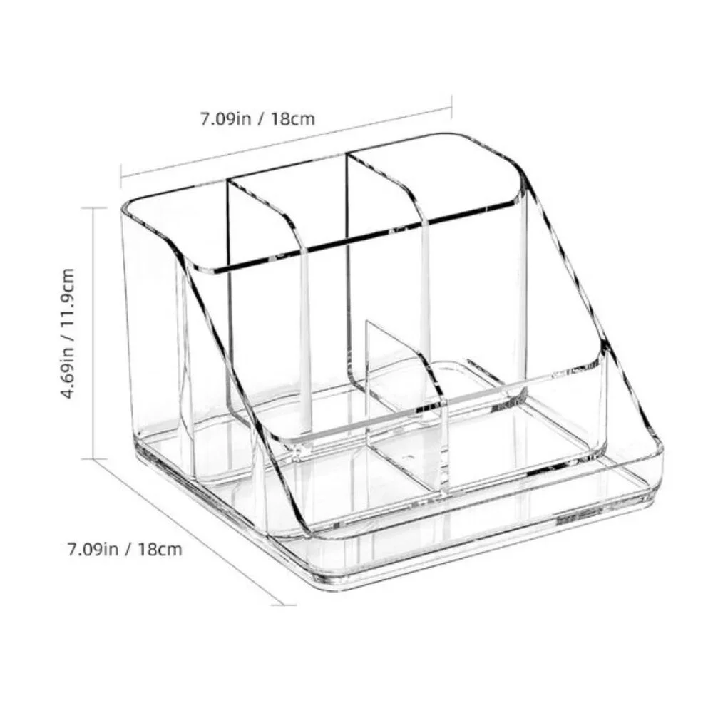 New Makeup Organizer Tray with 6 Compartments for Jewelry & Vanity Storage