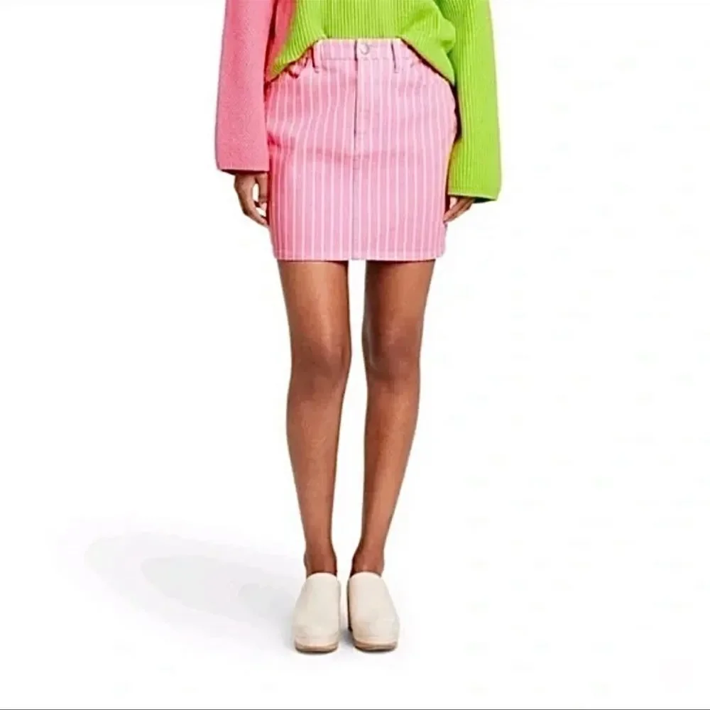 Victor Glemaud X Target Stripe Aurora Pink Skirt
