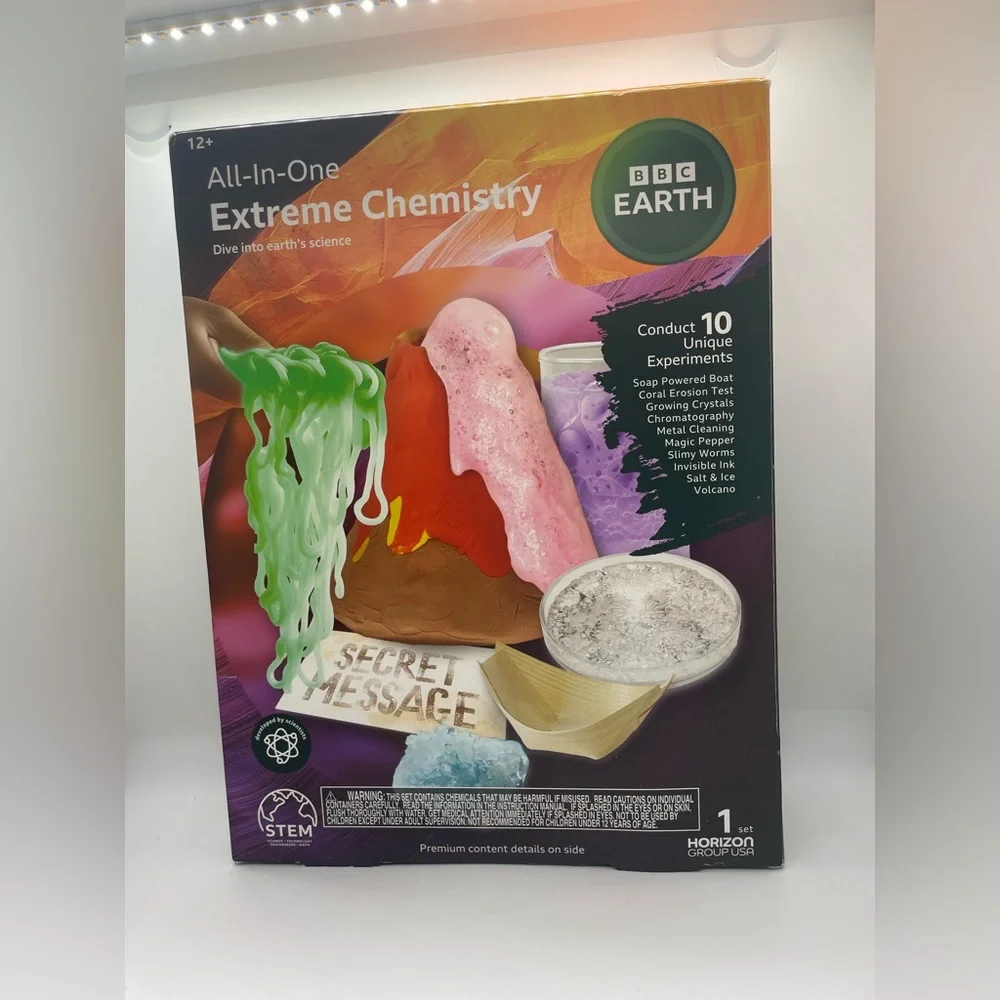 BBC Earth Extreme Chemistry Kit Stem Science Learning Kids New School Fun Learn