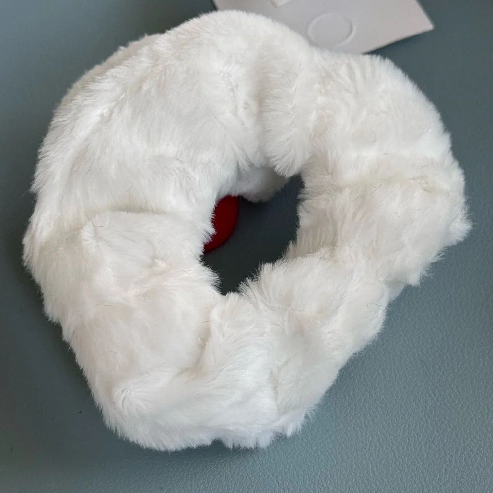 White and Red Kids Plushie Hello Kitty Scrunchie