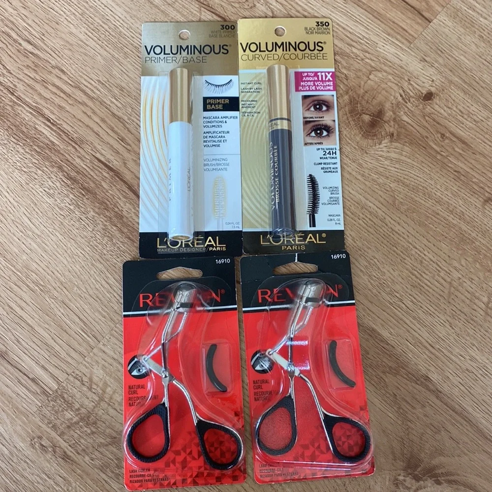 NEW L’Oréal Mascara and revlon eyelash curler bundle