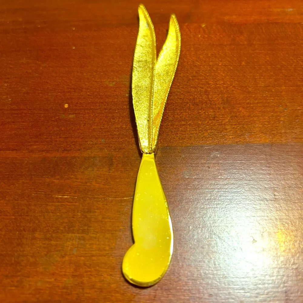 Vintage Janis 24K Gold Plated Set of 6 Hors D'oeuvres Spreaders in Original Box