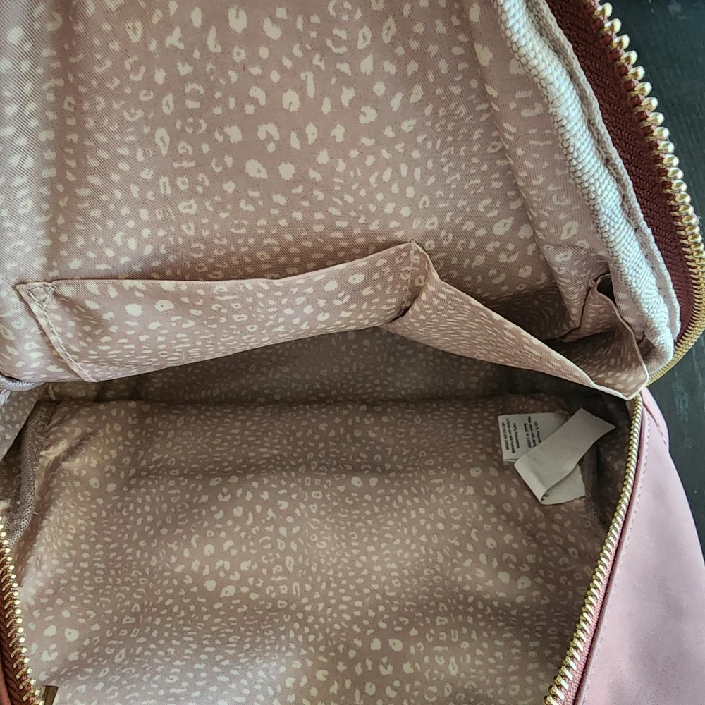 Beautiful Faux Leather Backpack Handbag Purse Purple Chic Boho Perfect Size