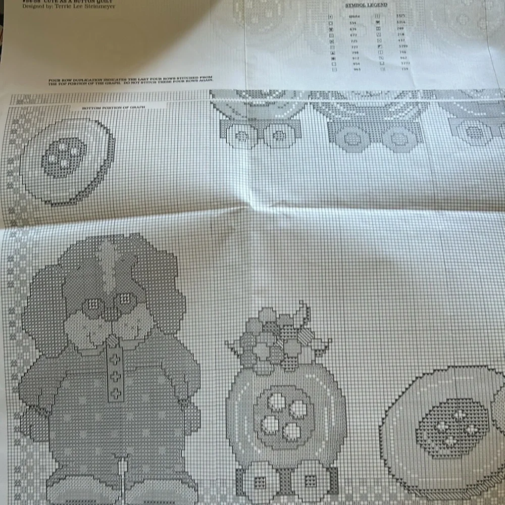 NIP Complete Baby Quilt Kit Cute As A Button + NIP Birth Record Kit Cross Stitch