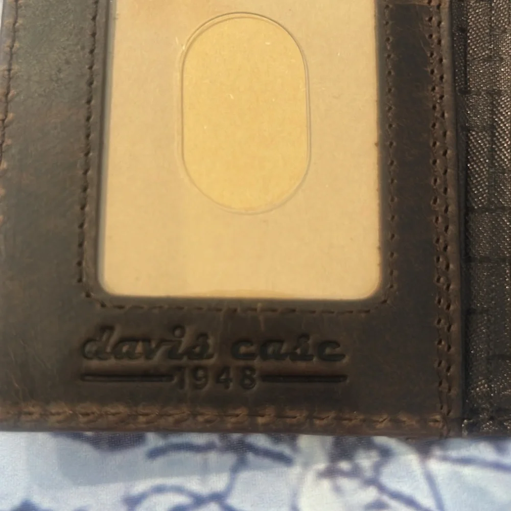 Genuine Vintage Brown Leather Davis Case NWOT