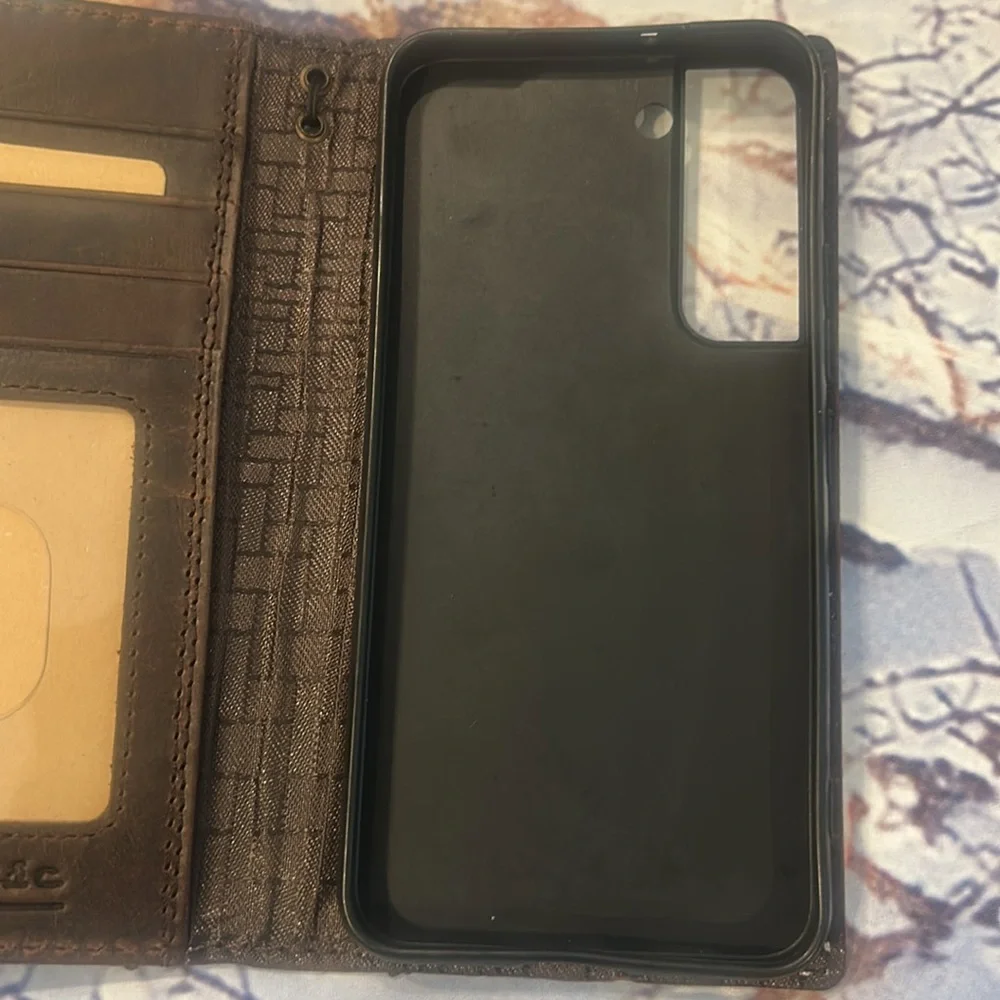 Genuine Vintage Brown Leather Davis Case NWOT