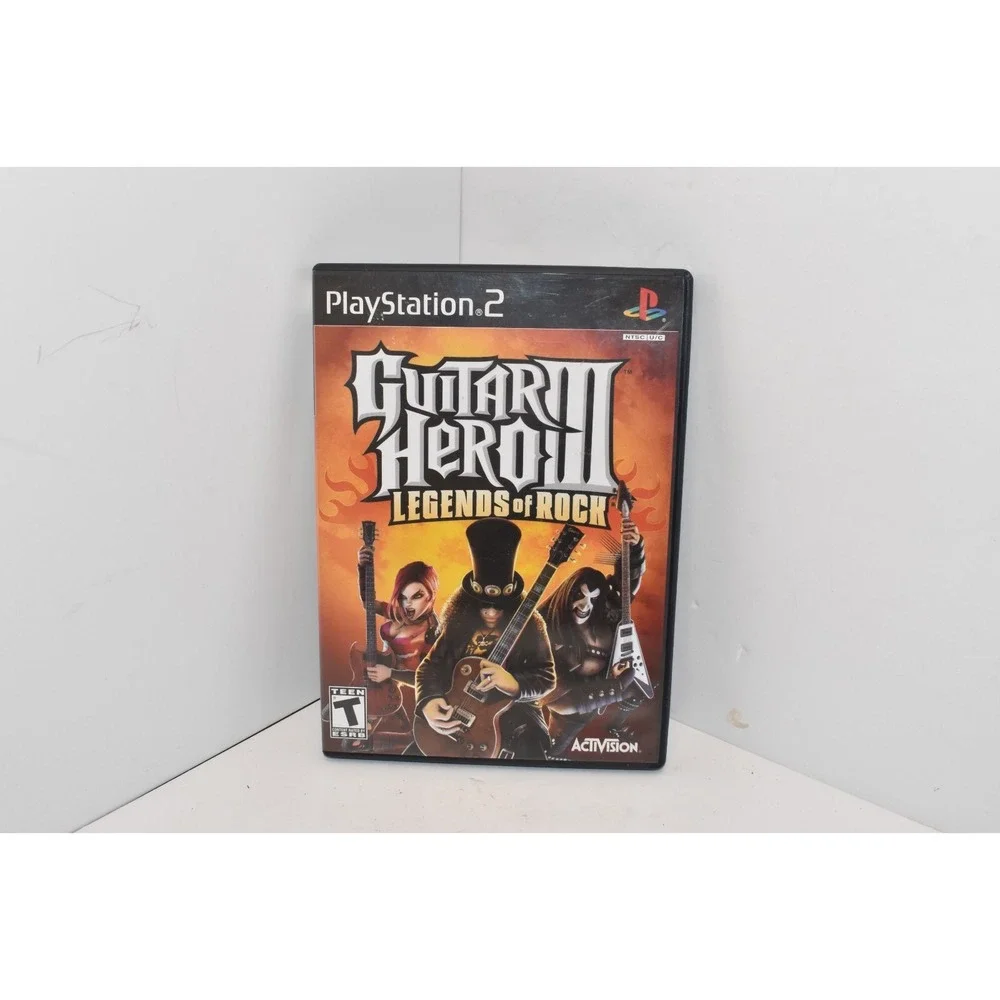 Guitar Hero III: Legends of Rock (Playstation 2) PS2 Game Complete With Manual