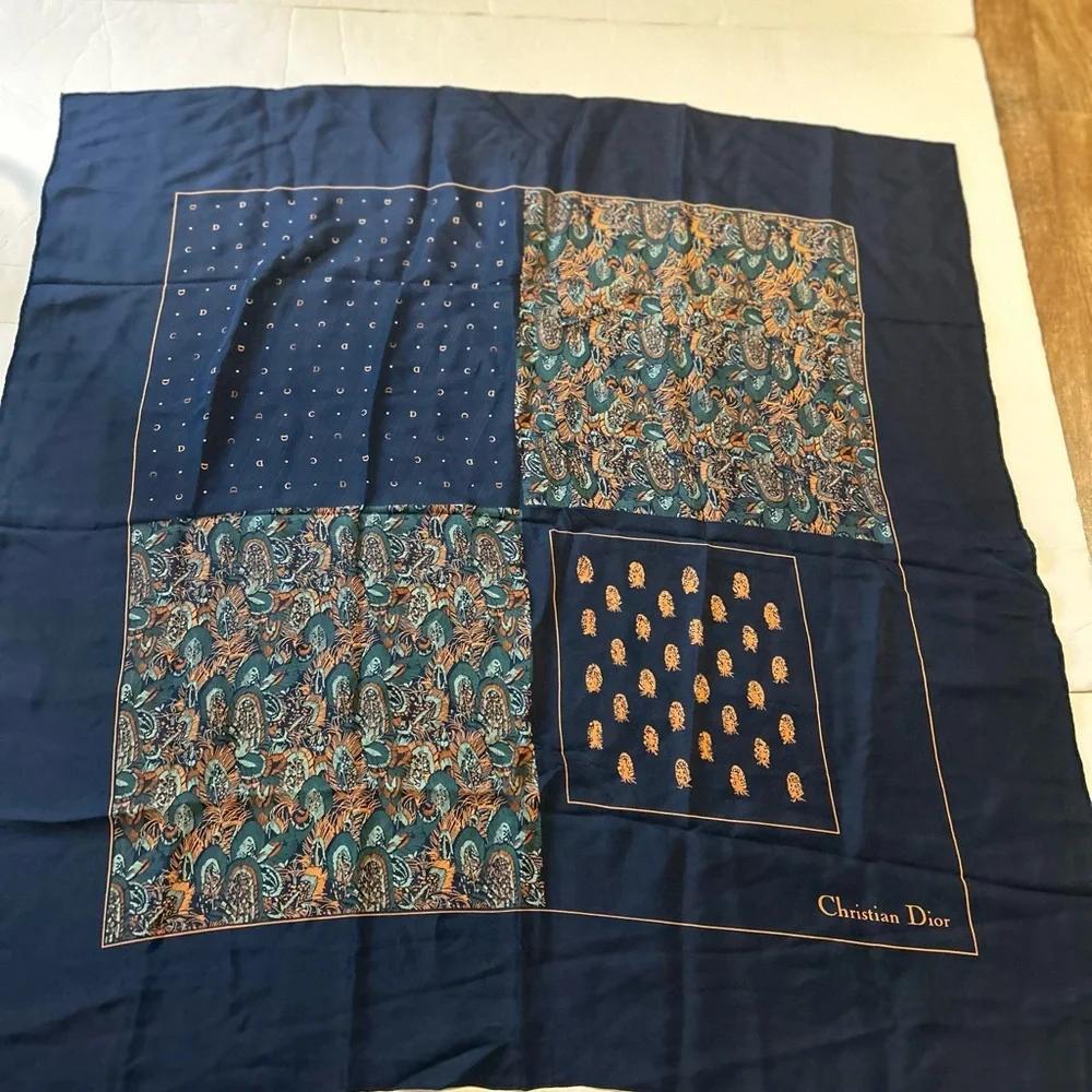 Christian Dior Blue scarf