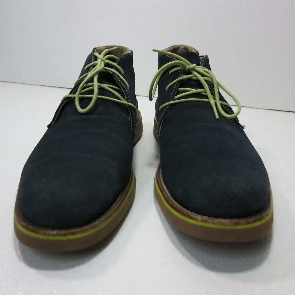 G. H. Bass & Co. Blue Suede Leather Chukka Boots Men's Footwear Shoes Sz 9 M