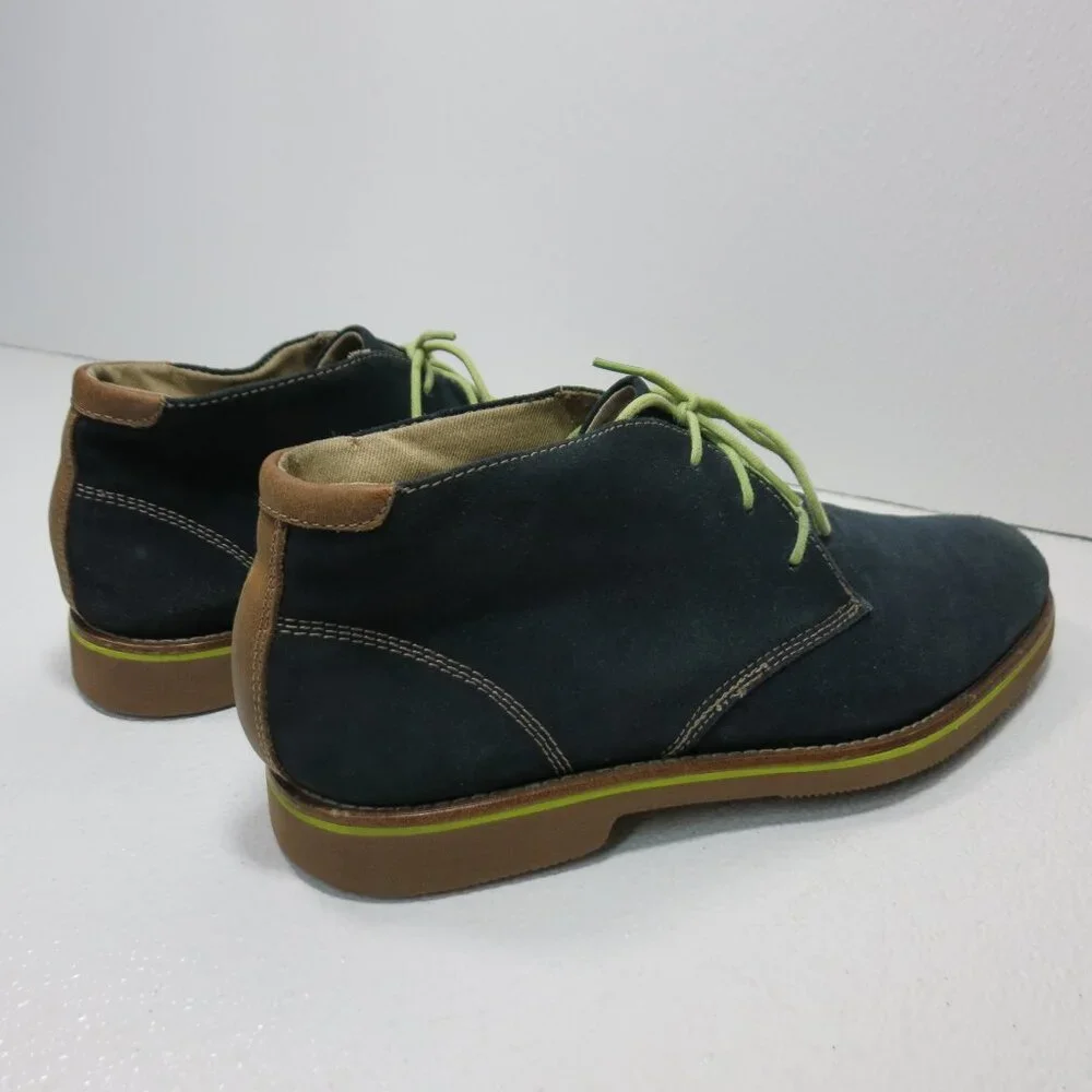 G. H. Bass & Co. Blue Suede Leather Chukka Boots Men's Footwear Shoes Sz 9 M