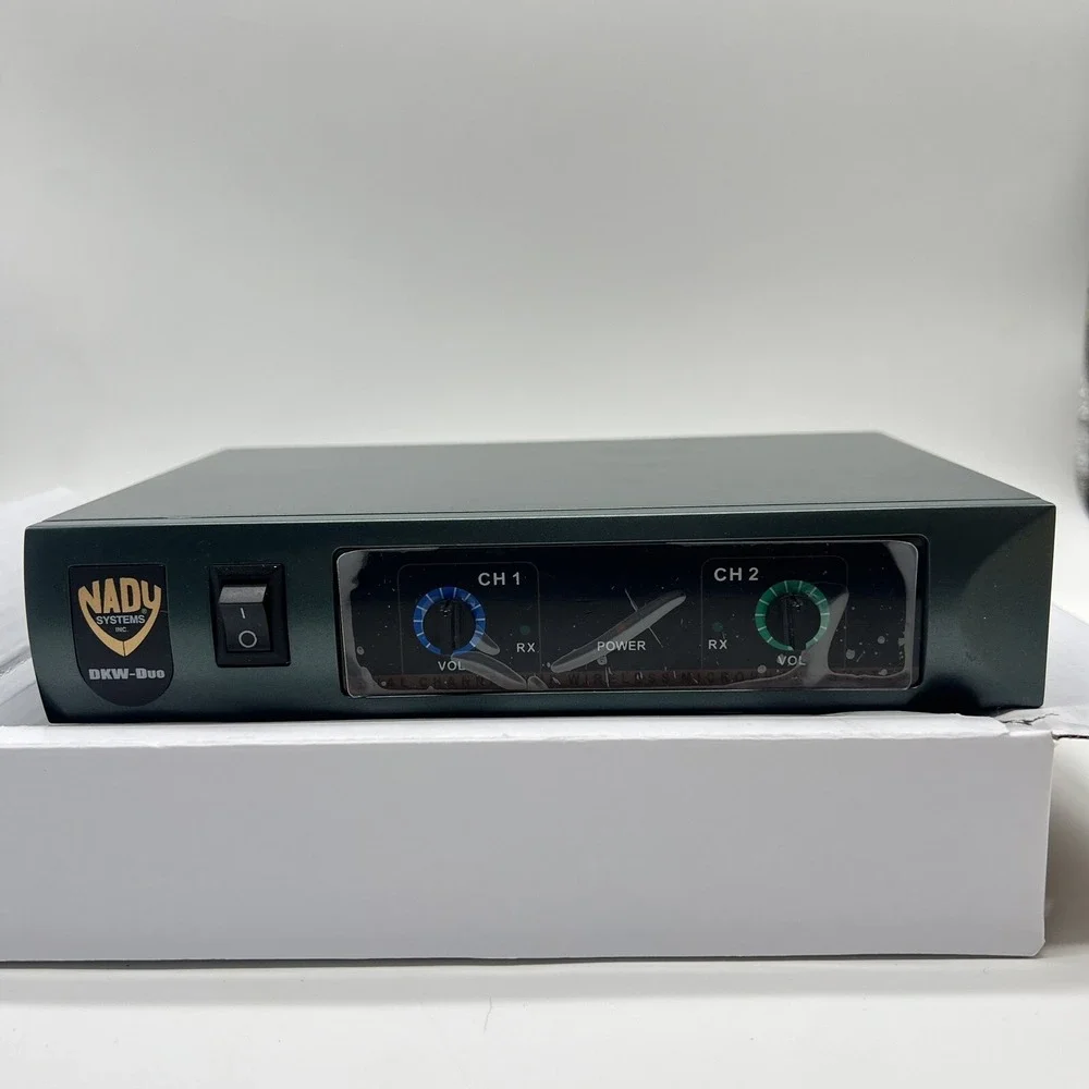 Nady Dkwduo Dual Wireless System W/ 2 Handheld Microphones‎ & Transmitter