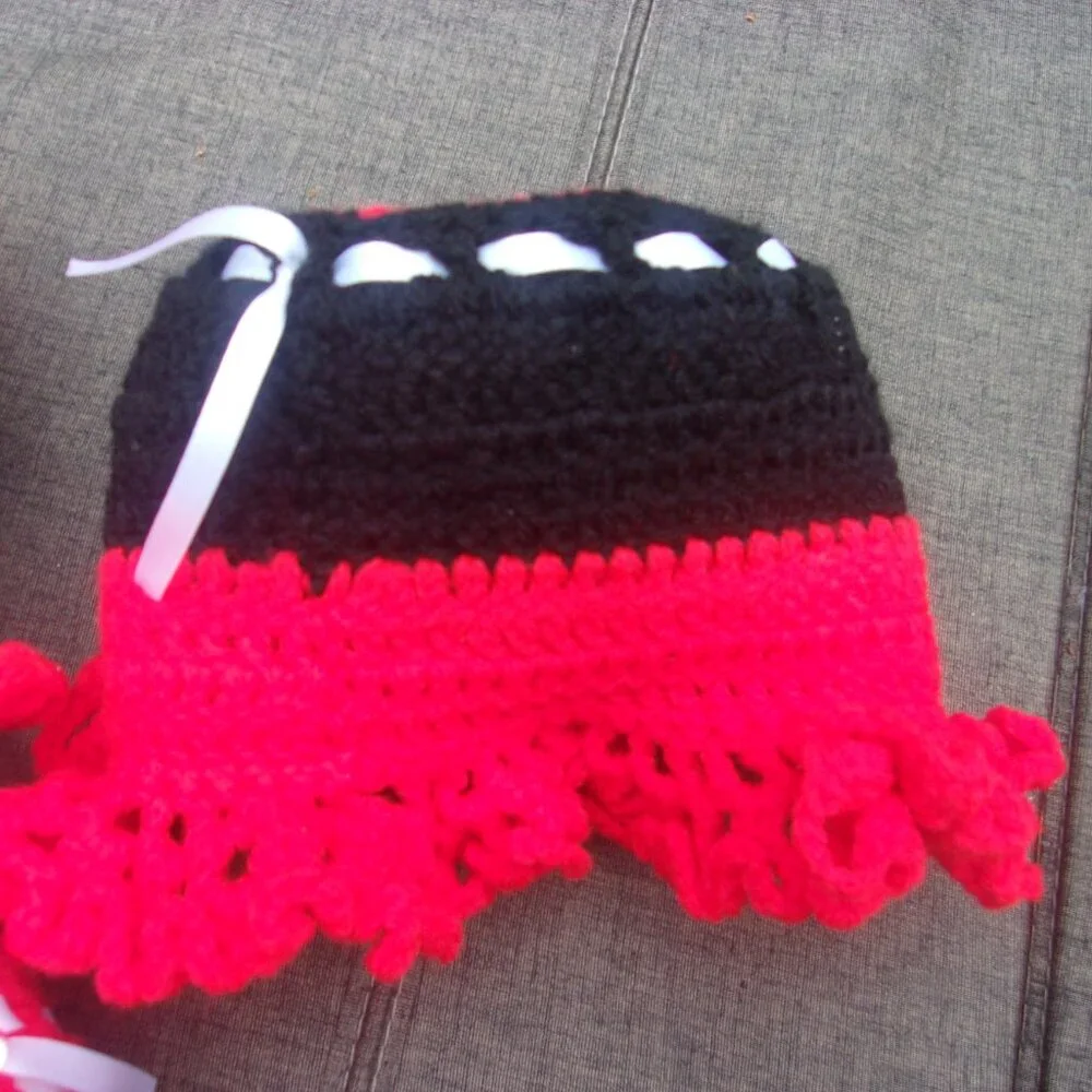 Handmade three knitted
