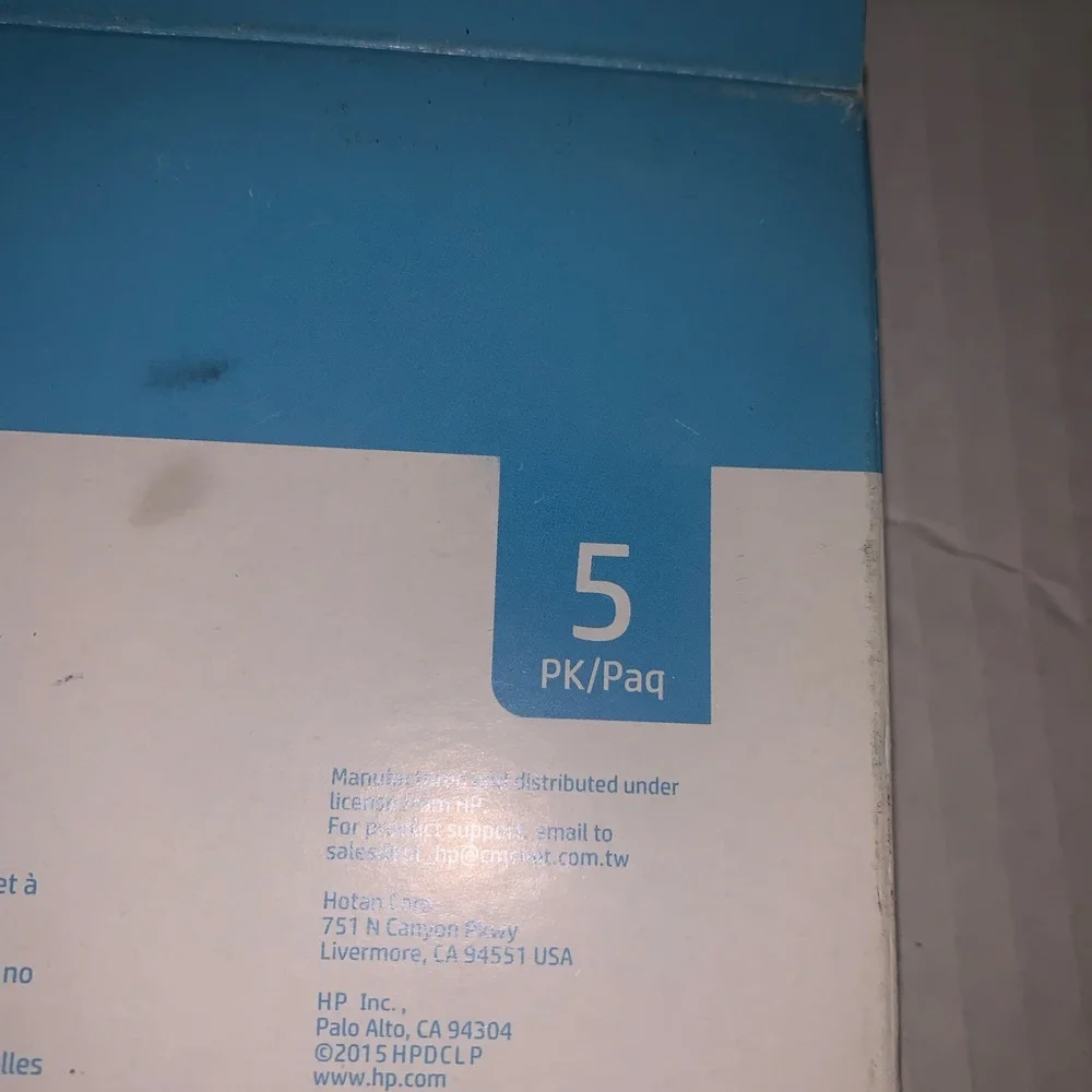 HP CD-R 5 Pack with Blue and White Design