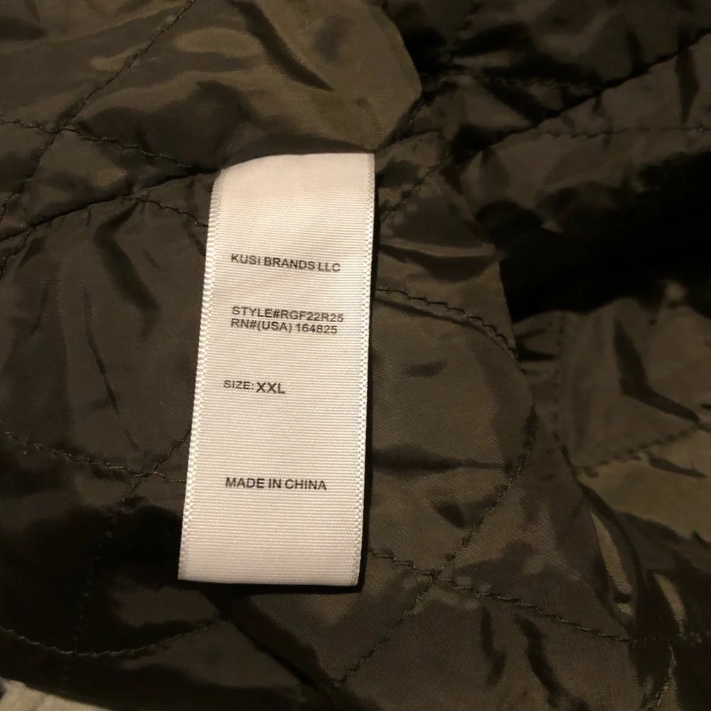 Robert Graham Mens Vegan Faux Suede Cargo Jacket Nickel RGF22R25 Tan XXL K35