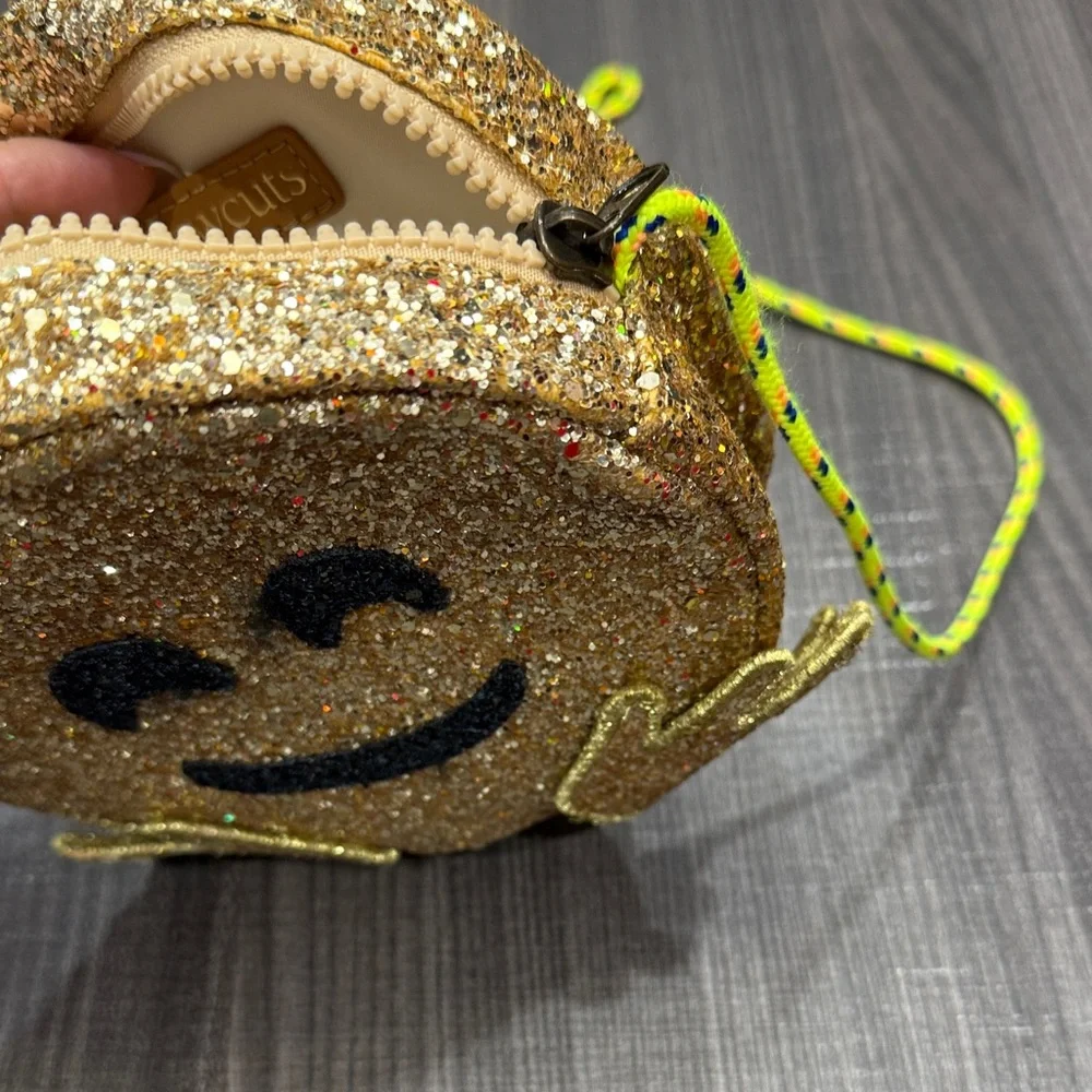 Crewcuts Gold Glitter Emoji Baby Bag