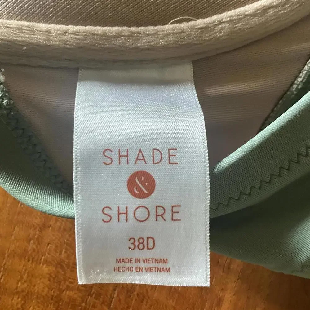 Shade & Shore Ruffle Bikini Top 38D