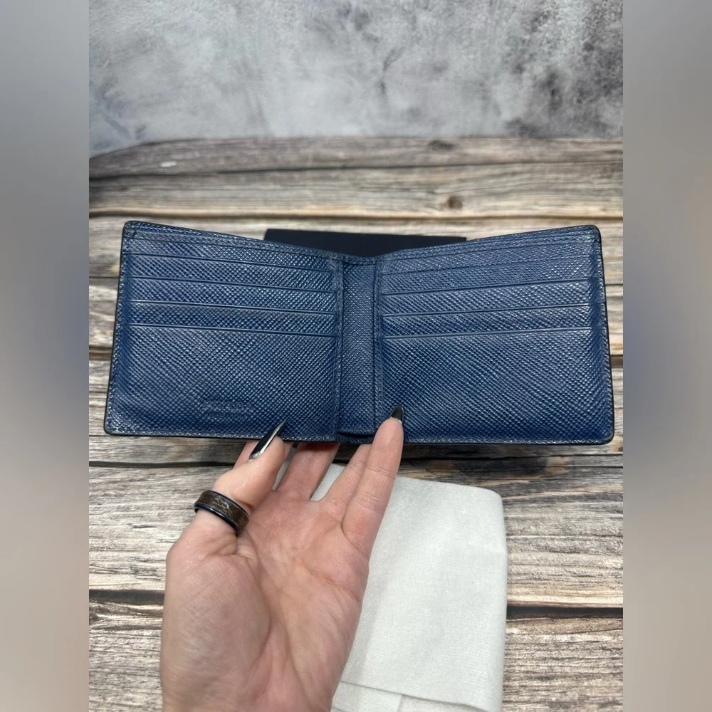 Prada Saffiano Leather Wallet with Box GUC​