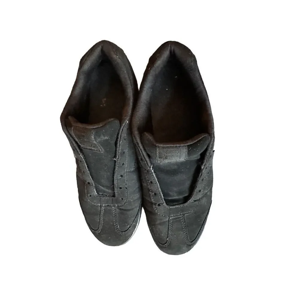 Fila Black Matte Suede Finish Tennis Shoes