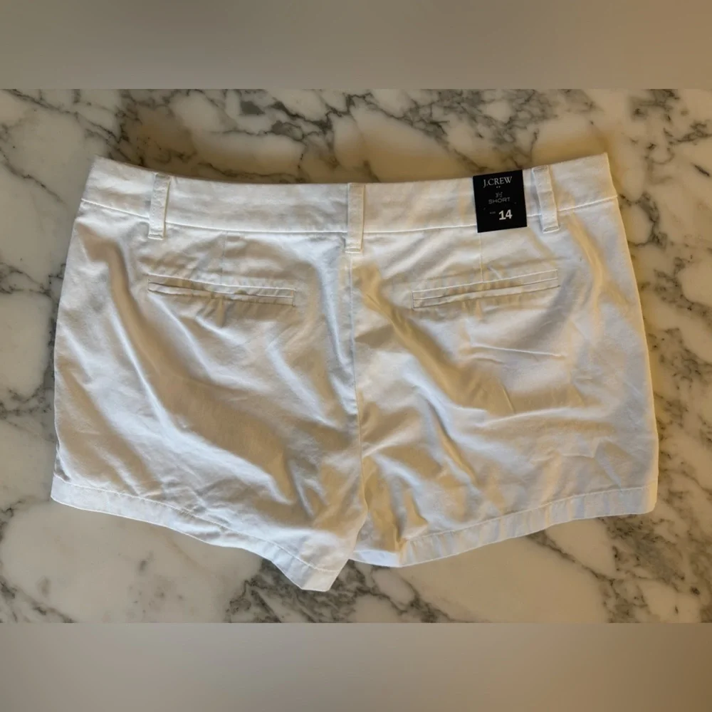 NWT J Crew white shorts size 12 and 14